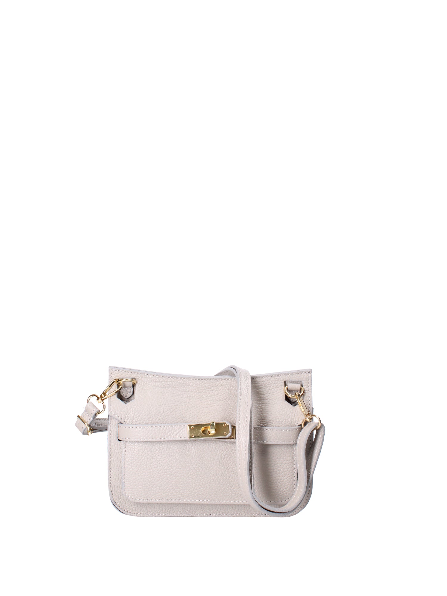 Katie Borsa a tracolla da donna 100% vera pelle 07145-D86 GRIGIO PERLA Viola Castellani