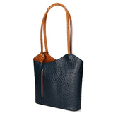 Chanel 3005-18 BLU 06 CUOIO Zaino da donna in vera pelle Gave Lux