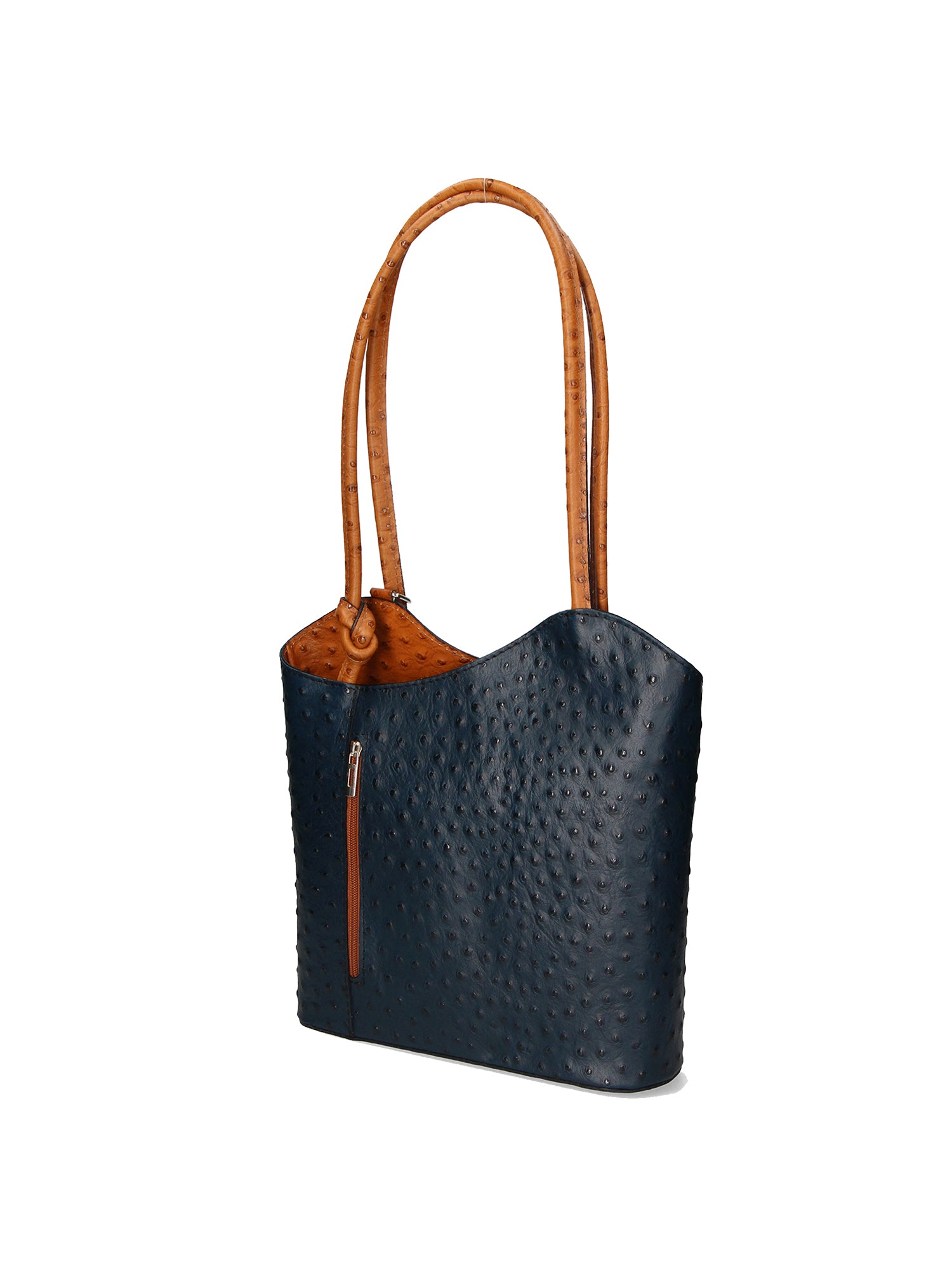 Chanel 3005-18 BLU 06 CUOIO Zaino da donna in vera pelle Gave Lux