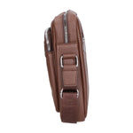 Borsa a tracolla uomo 100% PU Leather PCL3023-LIGHT BROWN Northampton Polo Club
