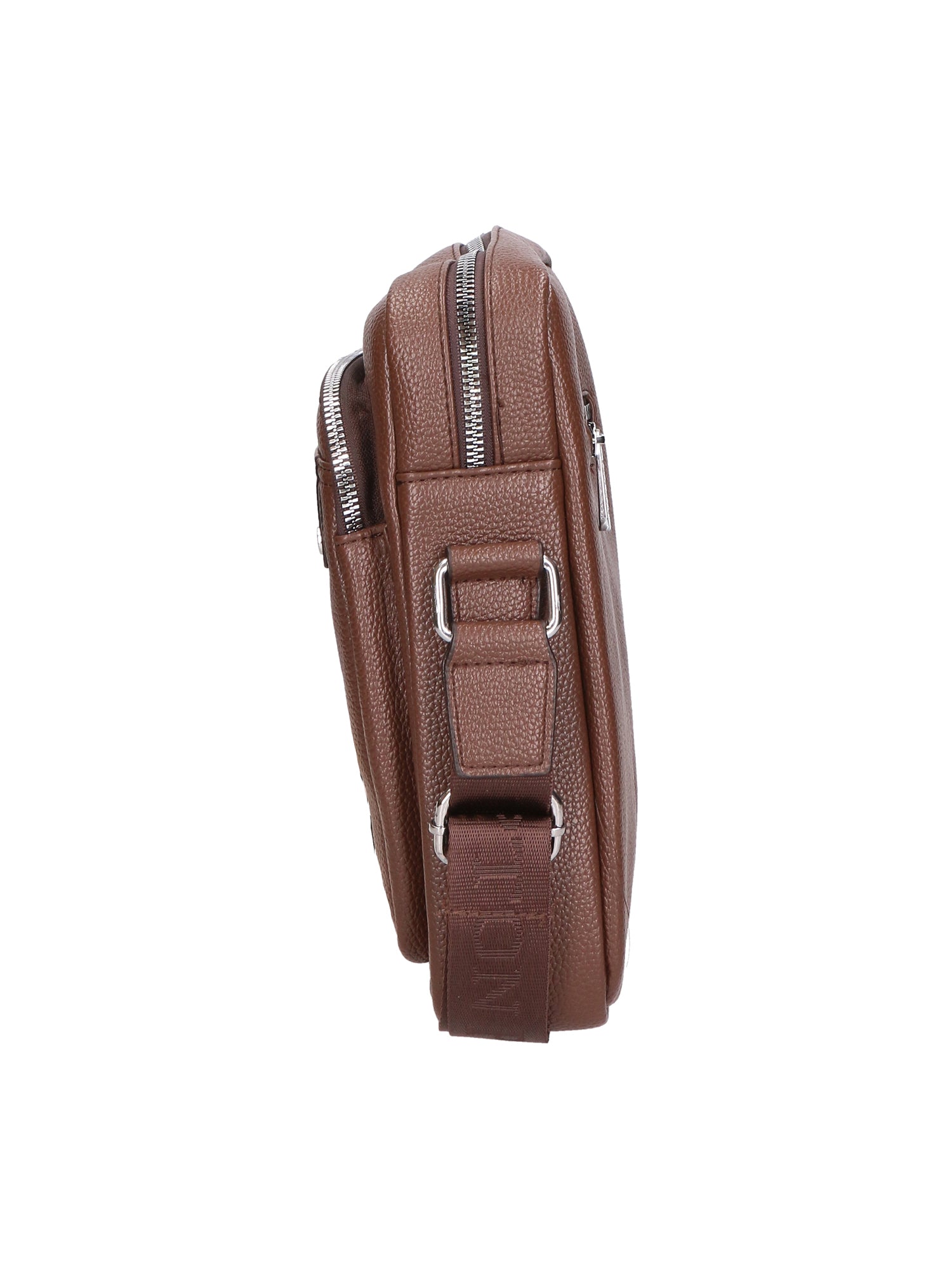 Borsa a tracolla uomo 100% PU Leather PCL3023-LIGHT BROWN Northampton Polo Club