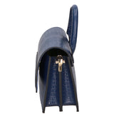 Ariel Borsa a mano da donna Vera pelle 05458-LU24 BLU JEAN Gave Lux