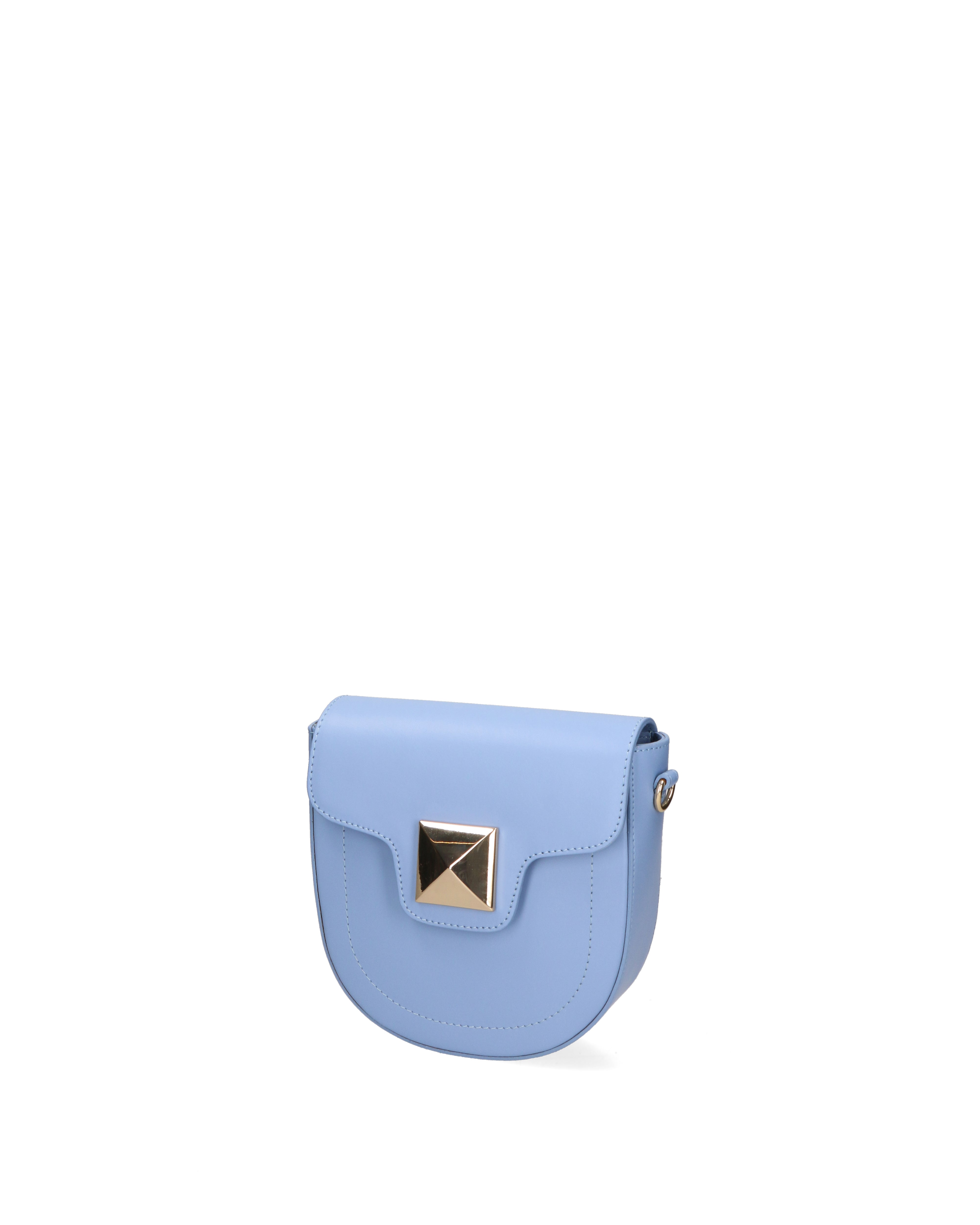 Calista Borsa a tracolla da donna Vera pelle 06014-L220 AZZURRO Gave Lux