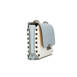 Vera pelle 8641-BIANCO+CIELO Borsa a tracolla da donna Evanthe Pro Gave Lux
