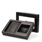 Vera pelle VS-1022-Nero Set portafoglio e portachiavi uomo Sergio Valentini