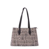 Borsa a spalla da donna Ecopelle BC1369-NERO BIANCO B Cavalli