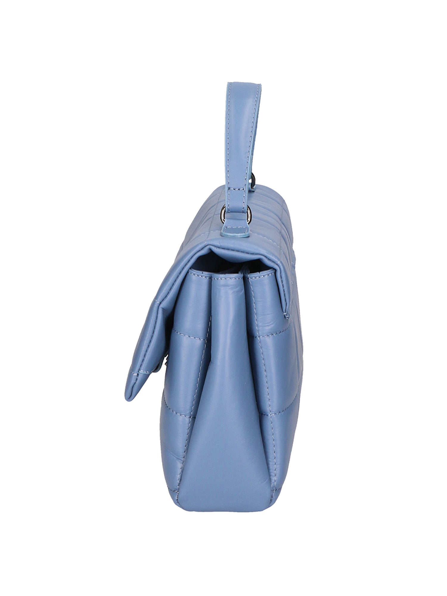 Viola Borsa a mano da donna Vera Pelle 06862-S41 CELESTE SCURO Gave Lux
