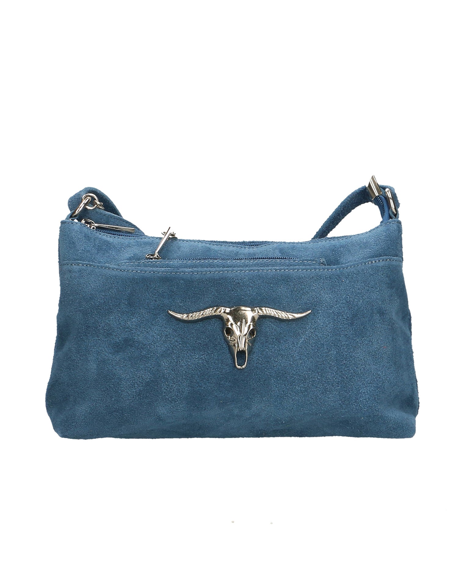 Embera Elite Borsa a tracolla donna Vera pelle scamosciata 8650-BLU Gave Lux