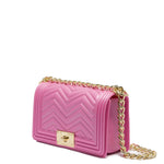 Borsa a mano da donna 100% PVC FLAT S MANHATTAN-AURORA + LIGHT GOLD Marc Ellis