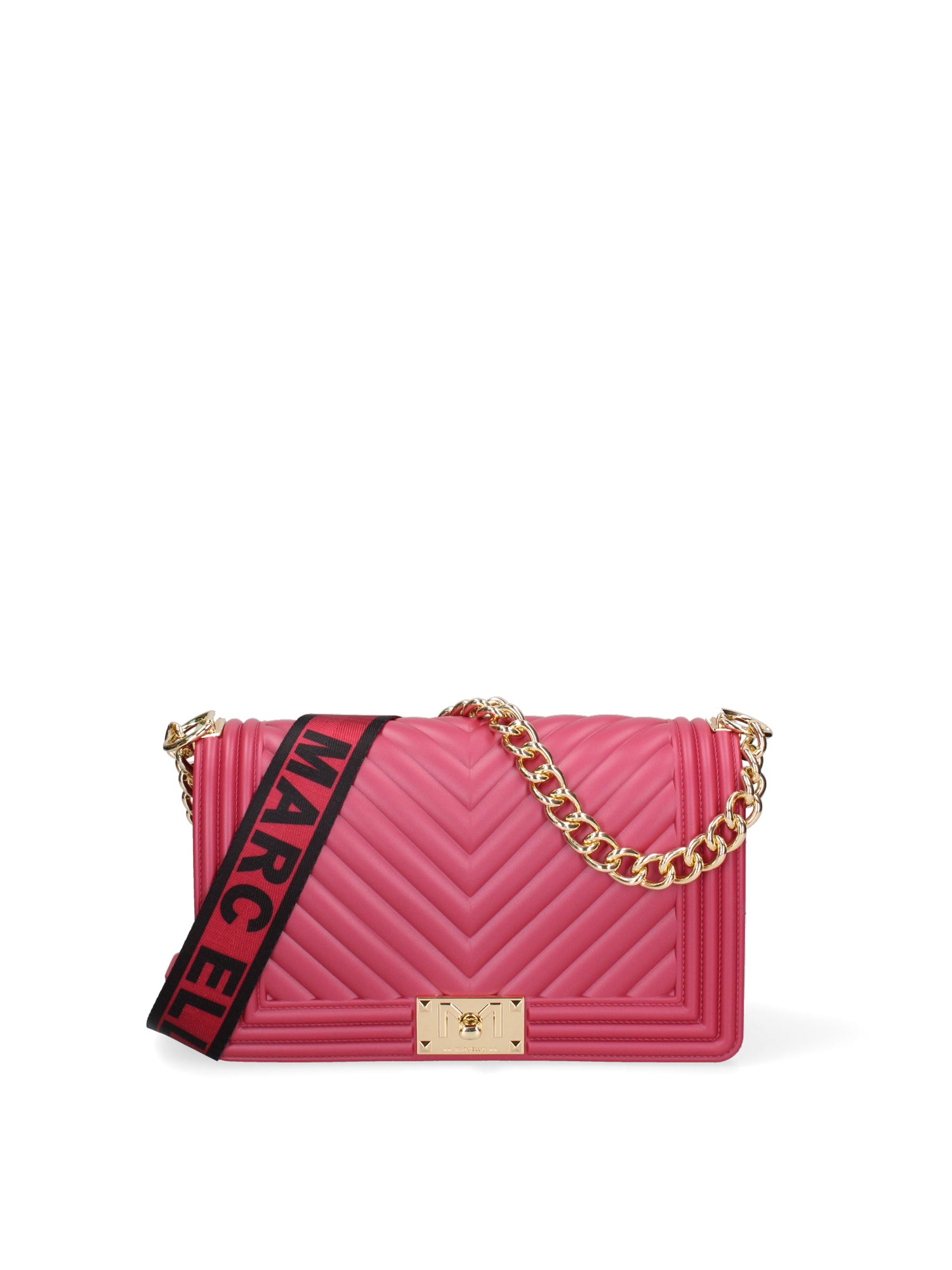 Borsa a mano da donna 100% Pvc FLAT-M 24-CHERRY - GOLD Marc Ellis