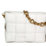 Agostina Borsa a mano da donna Vera pelle 04691-BIANCO WHITE Gave Lux