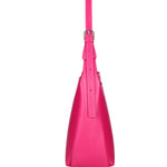 Borsa a spalla da donna Misto pelle e tessuto 07157-D02 FUXIA Roberta Rossi