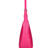 Borsa a spalla da donna Misto pelle e tessuto 07157-D02 FUXIA Roberta Rossi