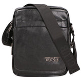 Borsa a tracolla uomo in pelle PU Casual PCL3081-BLACK Northampton Polo Club