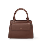 Borsa a mano da donna Ecopelle e Zip 614-2-CHOCOLATE Diana&co