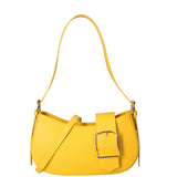 Borsa a spalla da donna 100% vera pelle 07213-L224 GIALLO Roberta Rossi