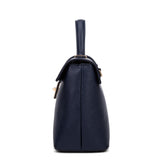 Borsa a mano da donna 100% pelle vegana PU 755-2PT-NAVYBLUE Diana&co