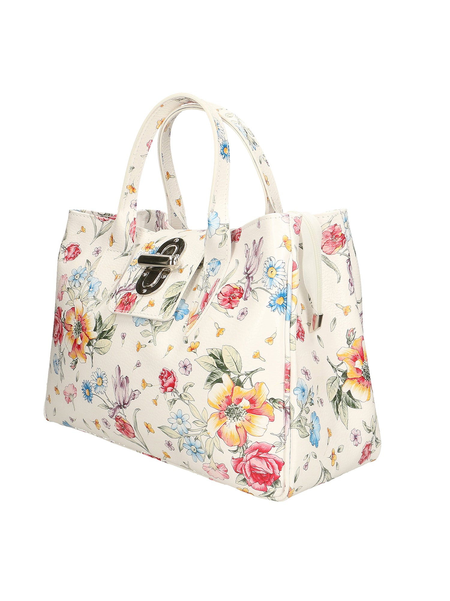 Ascoli Borsa a mano da donna Pelle stampata cocco 7718-FIORI Gave Lux