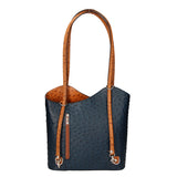Chanel 3005-18 BLU 06 CUOIO Zaino da donna in vera pelle Gave Lux