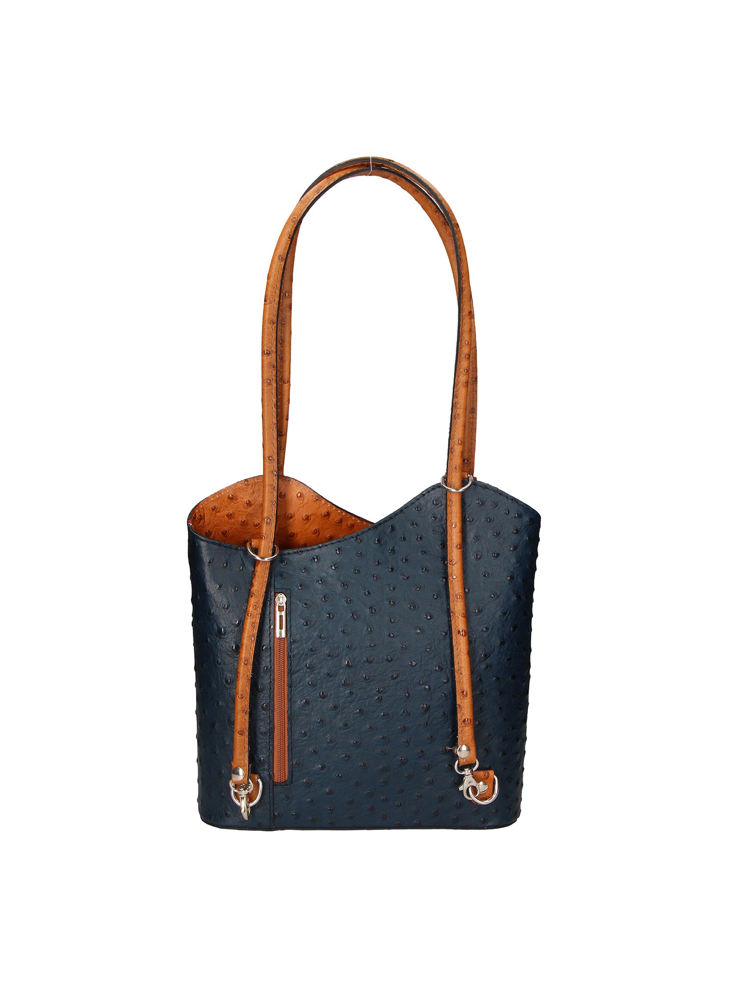 Chanel 3005-18 BLU 06 CUOIO Zaino da donna in vera pelle Gave Lux