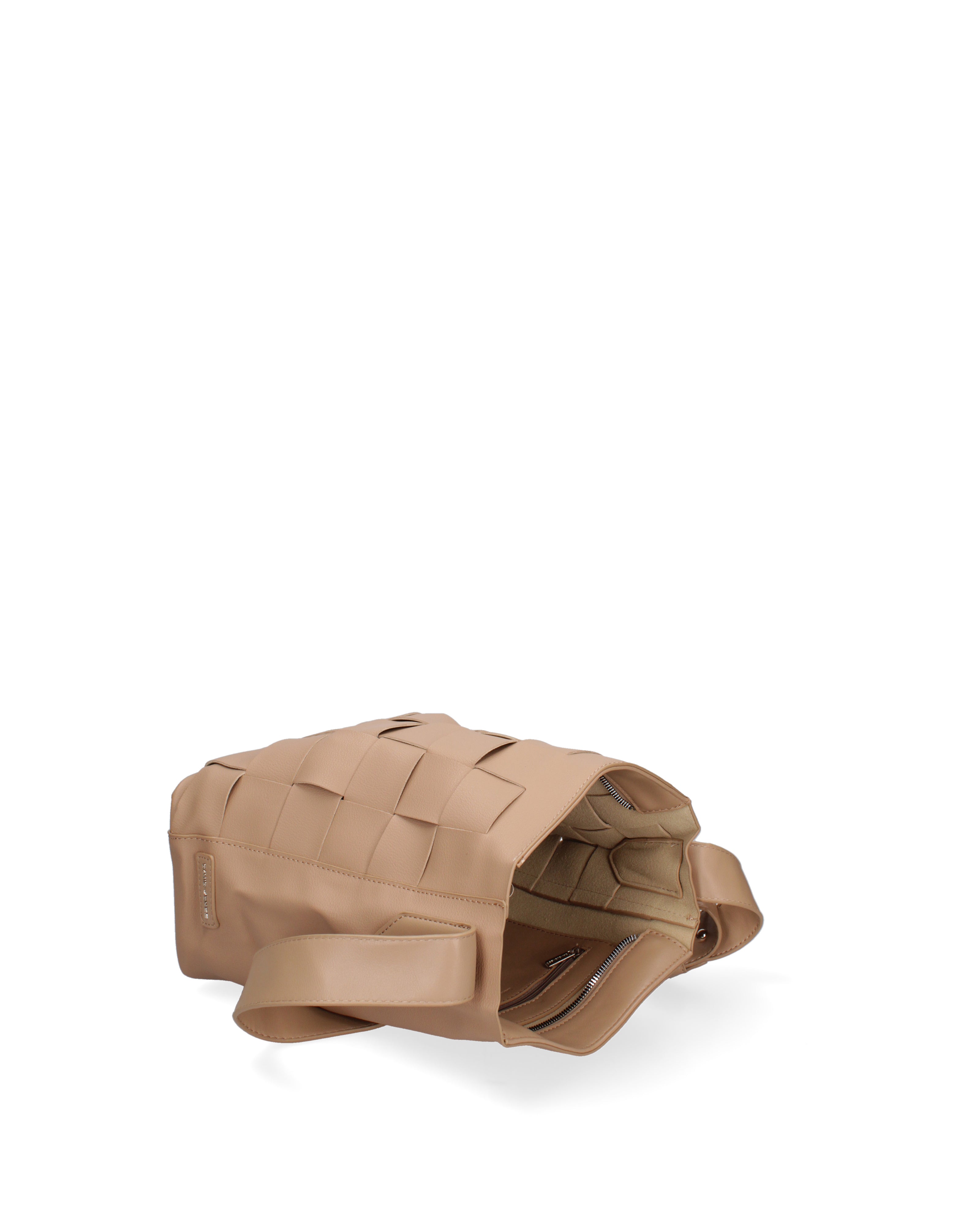 Borsa a spalla da donna 100% Pvc CM6408-ALMOND David Jones