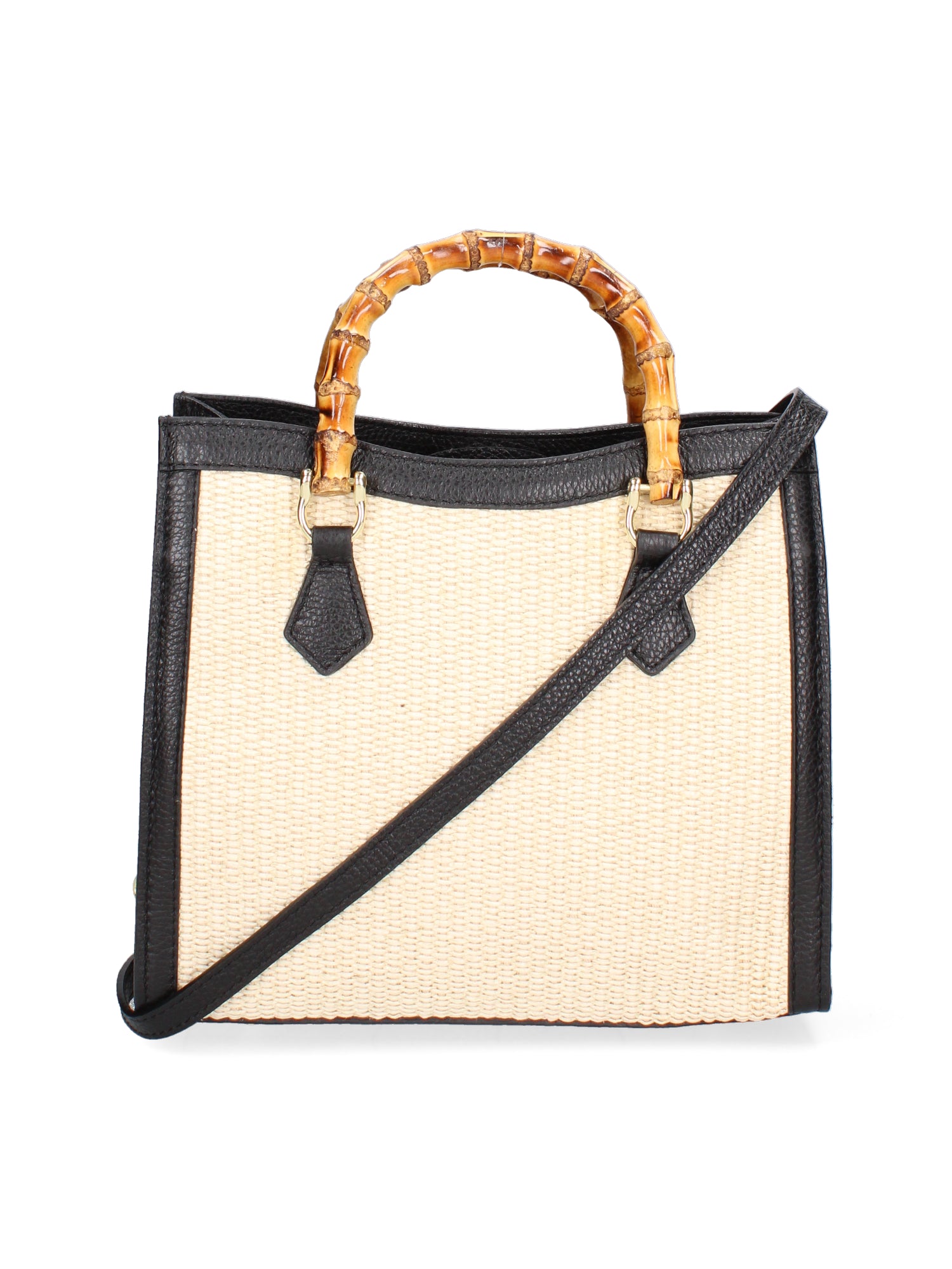 Eterea Borsa a mano da donna Misto pelle e tessuto 05097-142+D28 NERO Gave Lux