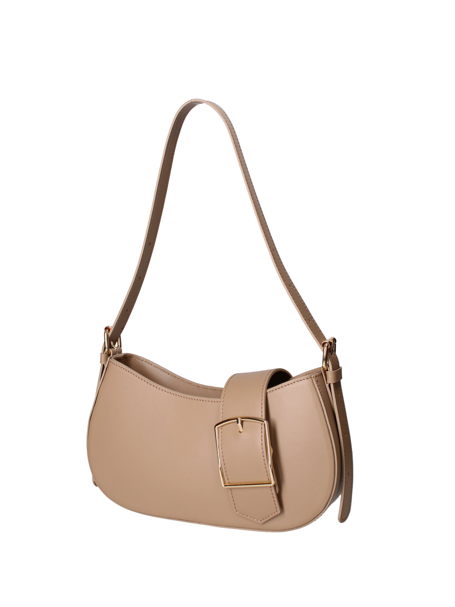 Borsa a spalla da donna 100% vera pelle 07213-L110 TAUPE Roberta Rossi