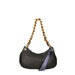 Ferrara Borsa a spalla da donna Vera pelle 05461-S28 NERO+L033 BLU Gave Lux