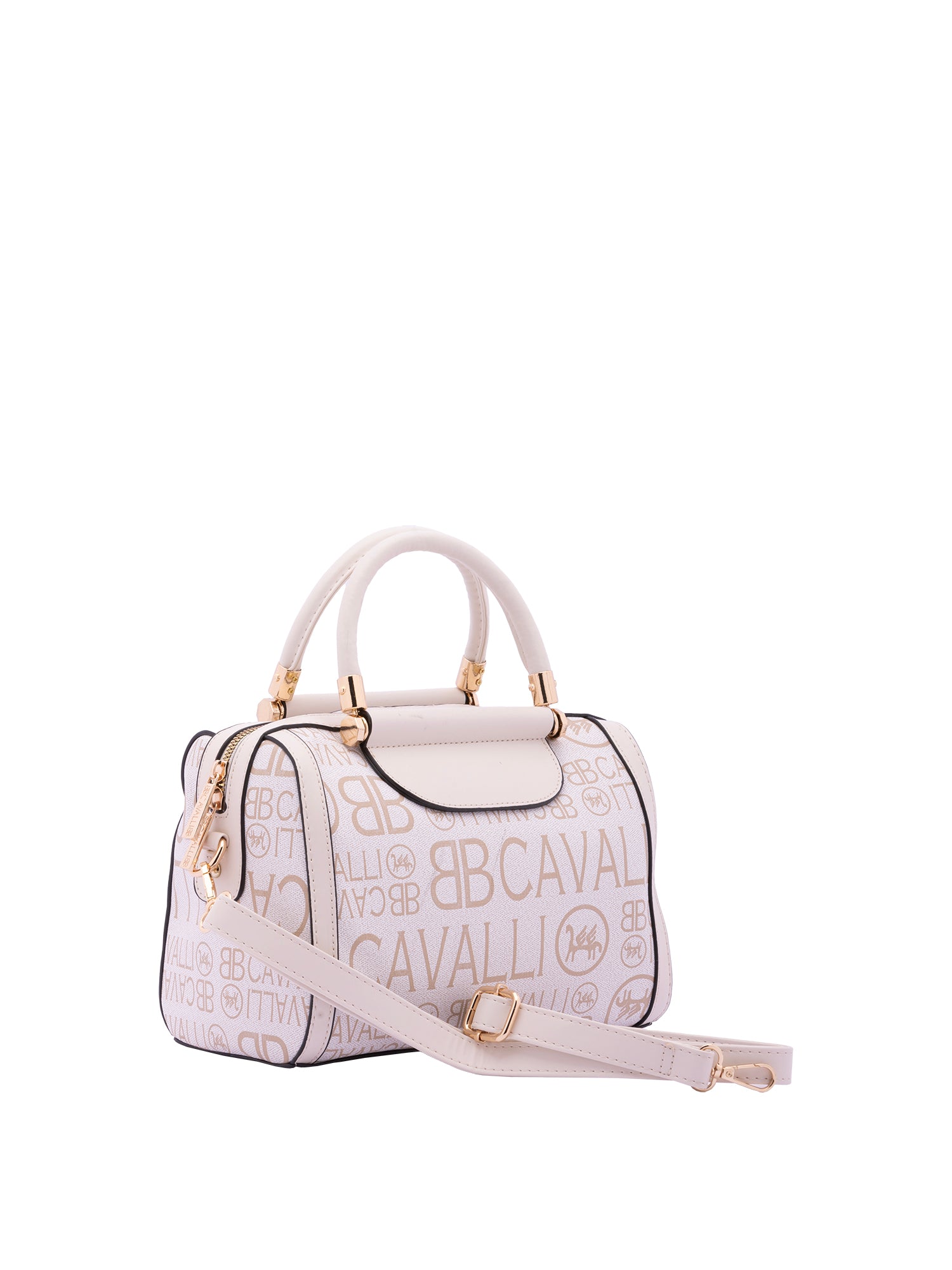 Borsa a bauletto da donna Ecopelle BC1371-OFF WHITE B Cavalli