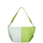 Borsa a spalla da donna Vera pelle 07165-D12 KIWI+D102 CIELO Roberta Rossi