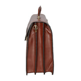 Cesare Borsa da lavoro uomo Vera pelle 7002-MARRONE Gave Lux