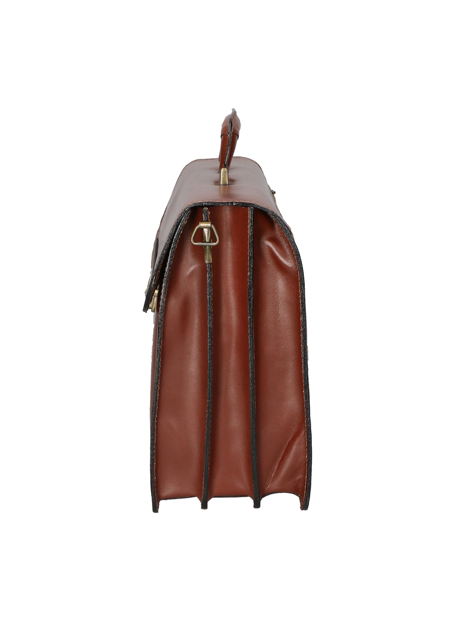 Cesare Borsa da lavoro uomo Vera pelle 7002-MARRONE Gave Lux