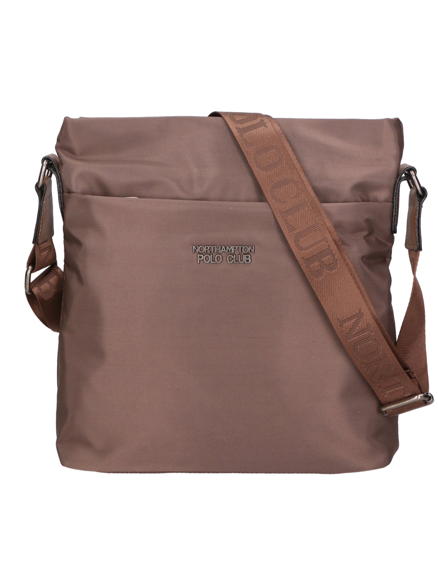 Borsa a tracolla uomo 100% pelle PU PCL3159-BROWN Northampton Polo Club