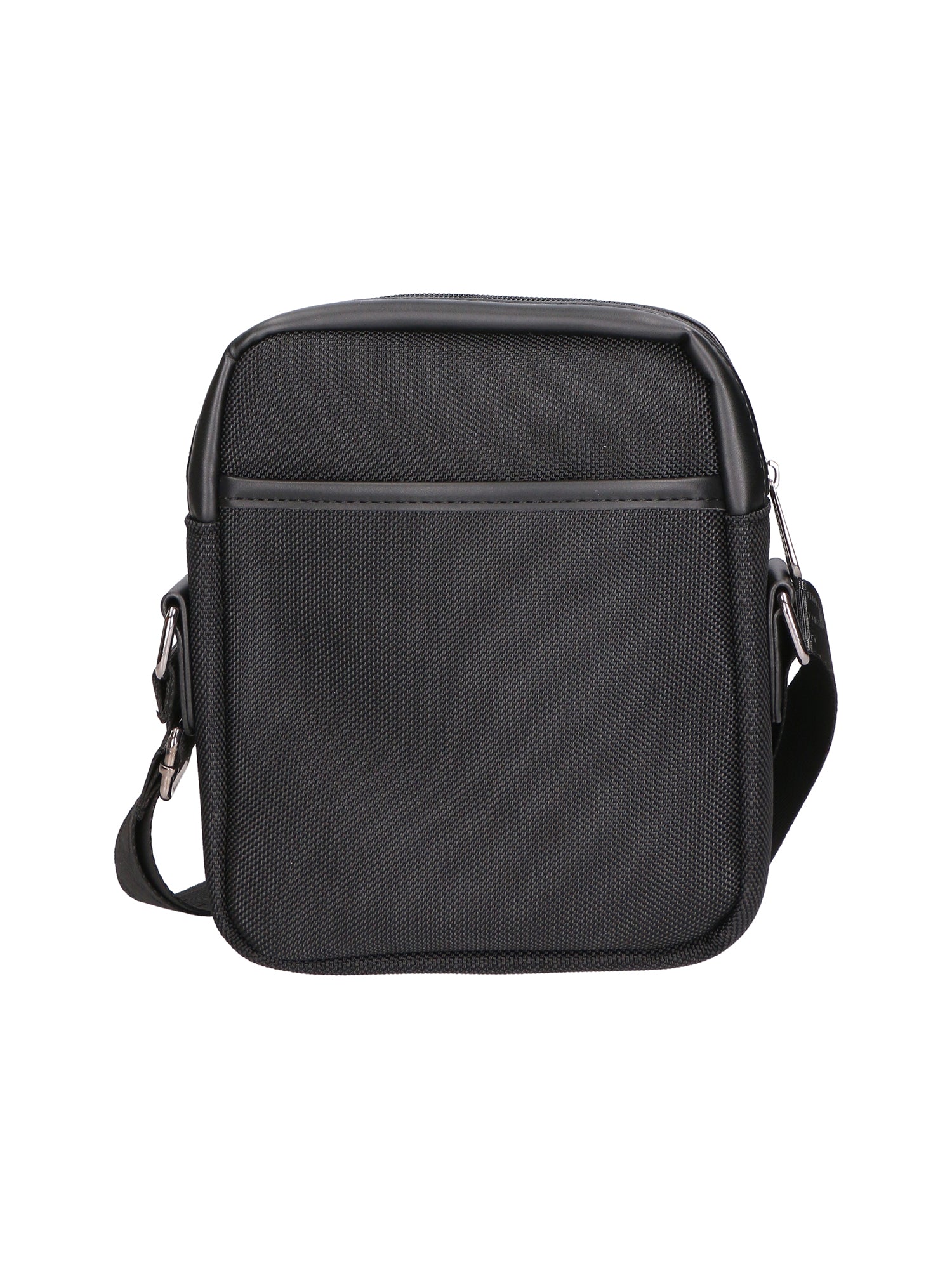 Borsa a tracolla uomo Pelle PU e Tessuto PCL3061-BLACK Northampton Polo Club