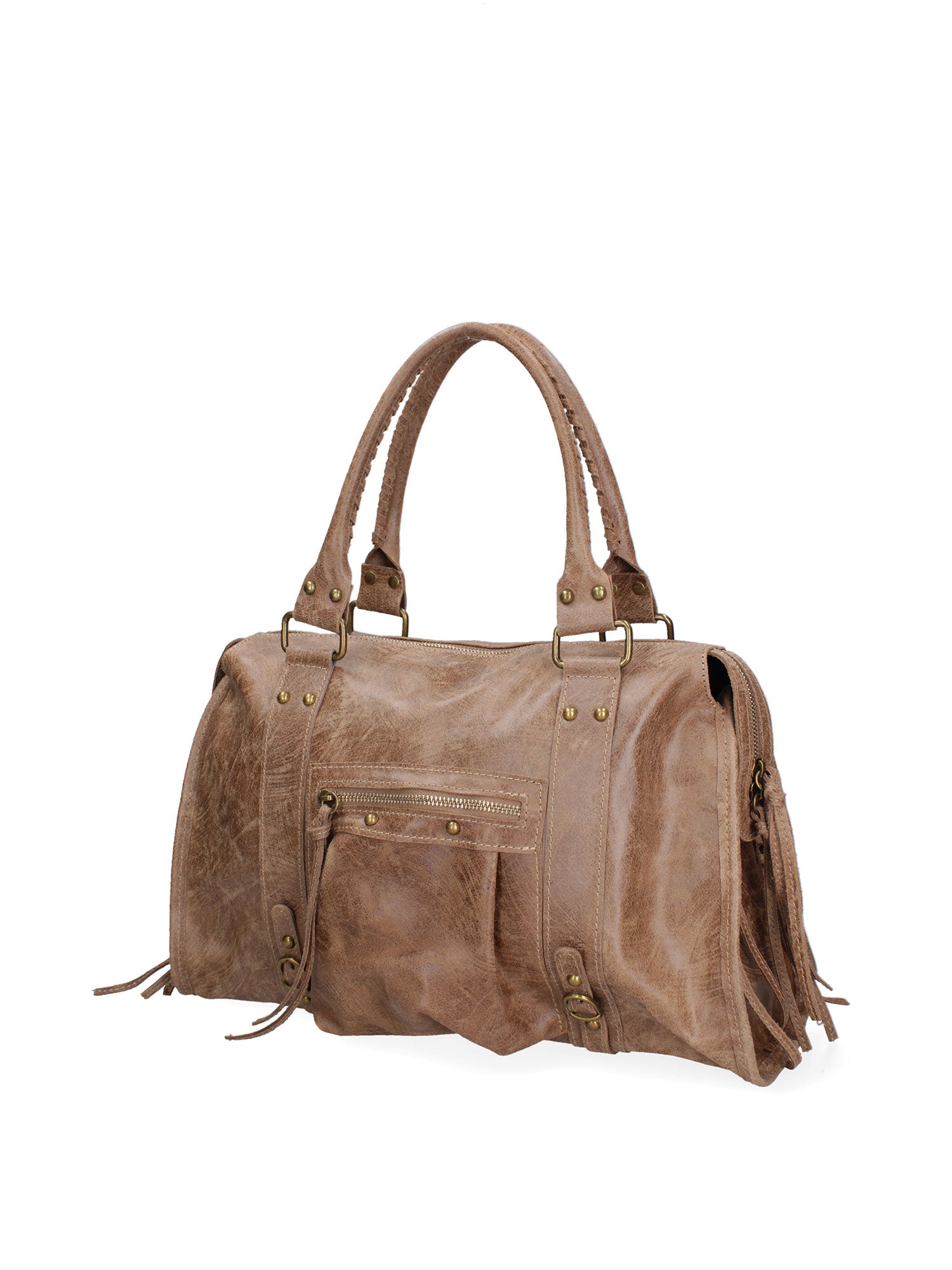 Elara Borsa a spalla da donna Vera pelle 06090-NOCCIOLA Gave Lux