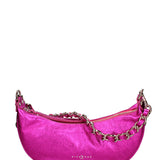 Borsa a spalla da donna Vera pelle dollaro metallizzata JR-W-1047-FUXIA LAMINA John Richmond