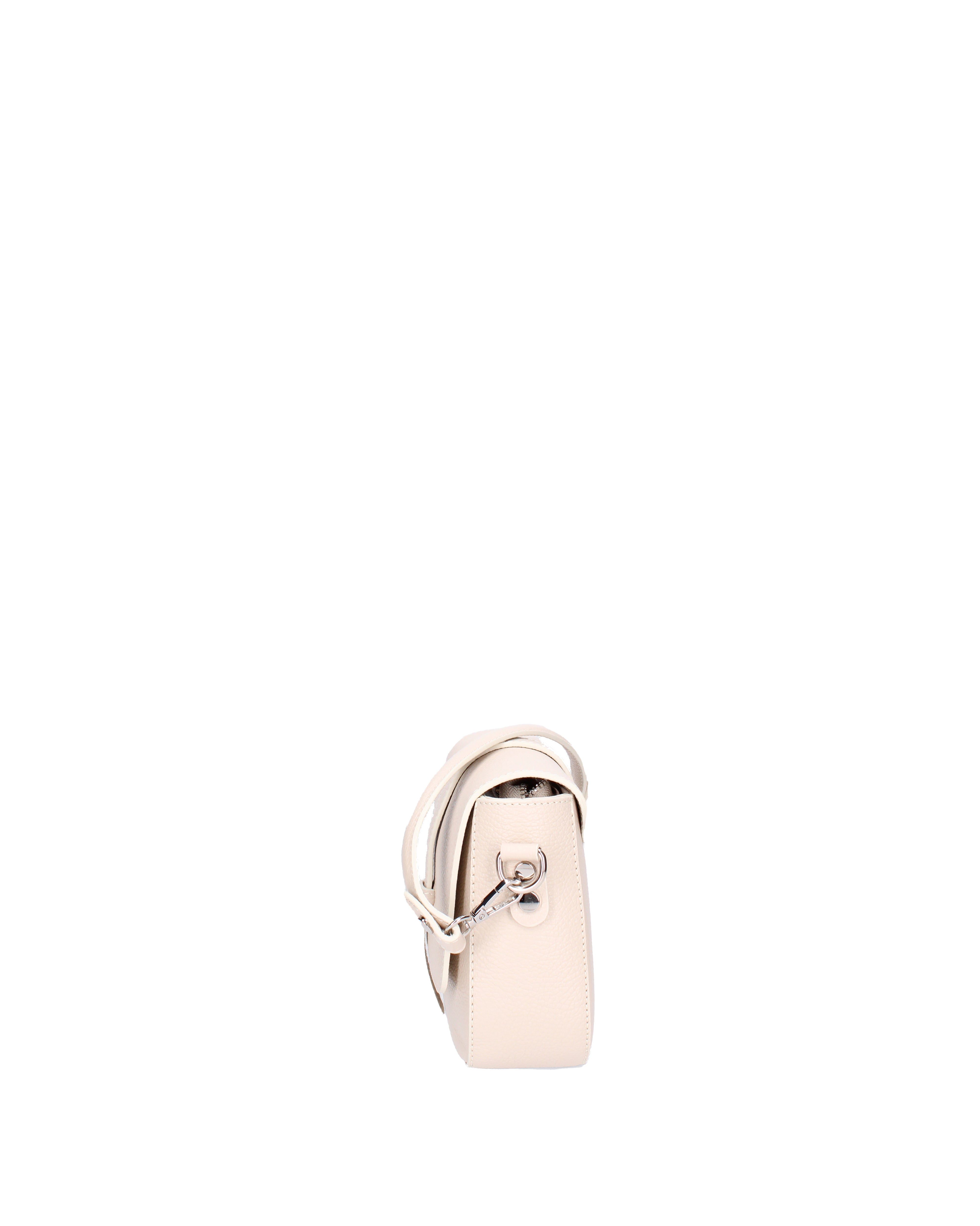 Borsa a tracolla da donna Vera pelle 07203-D37 LATTE Roberta Rossi