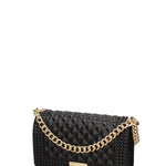 Borsa a mano donna 100% gomma FLAT PENKA M-BLACK-GOLD Marc Ellis