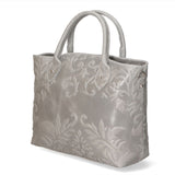Enza Borsa a mano da donna Vera pelle 8007023FBG-020 GRIGIO CHIARO Gave Lux
