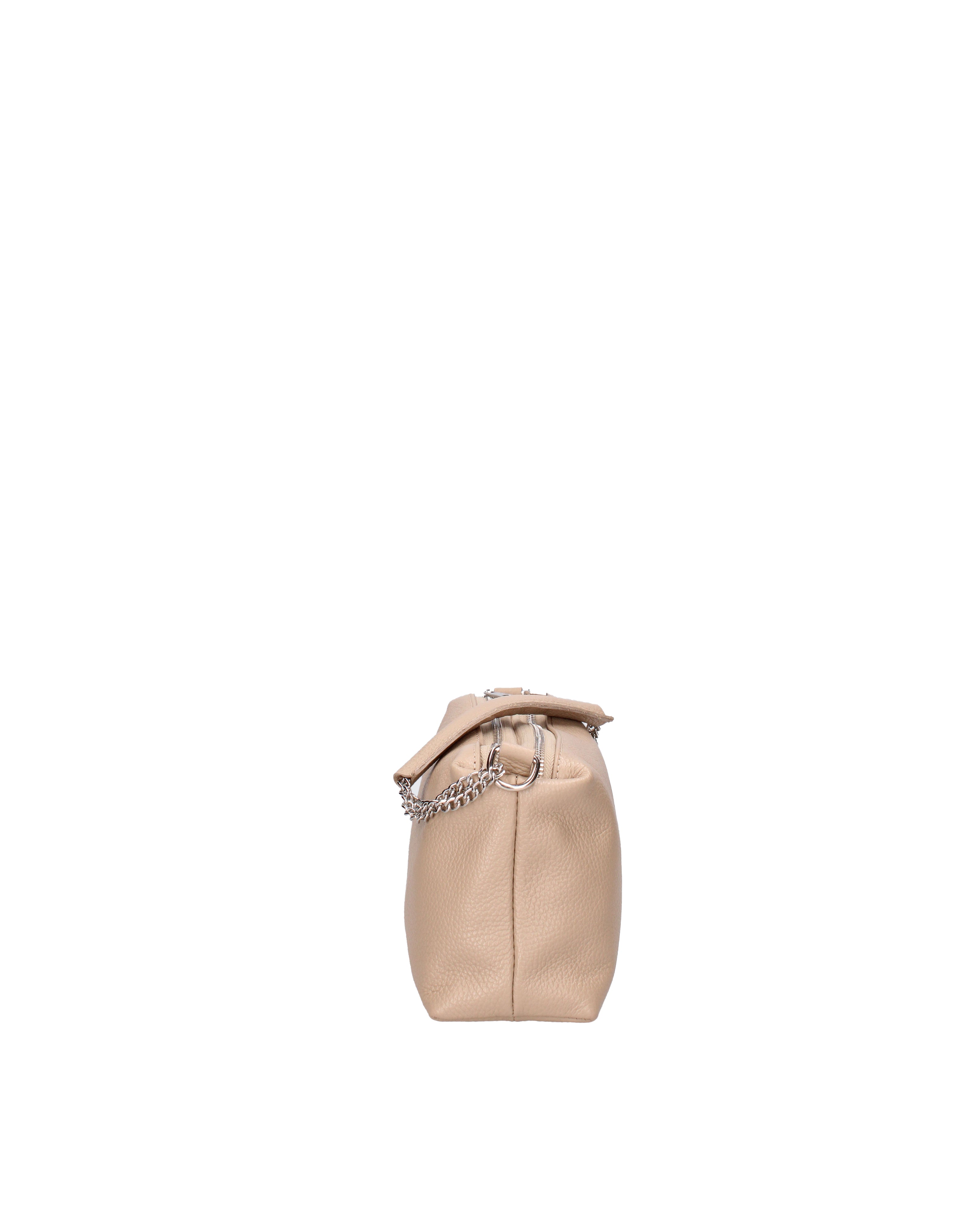 Borsa a spalla da donna Vera pelle 07141-D05 CAPPUCCINO Viola Castellani