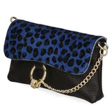 Safira Borsa a mano da donna Vera pelle 04760-LEO P BLU Gave Lux