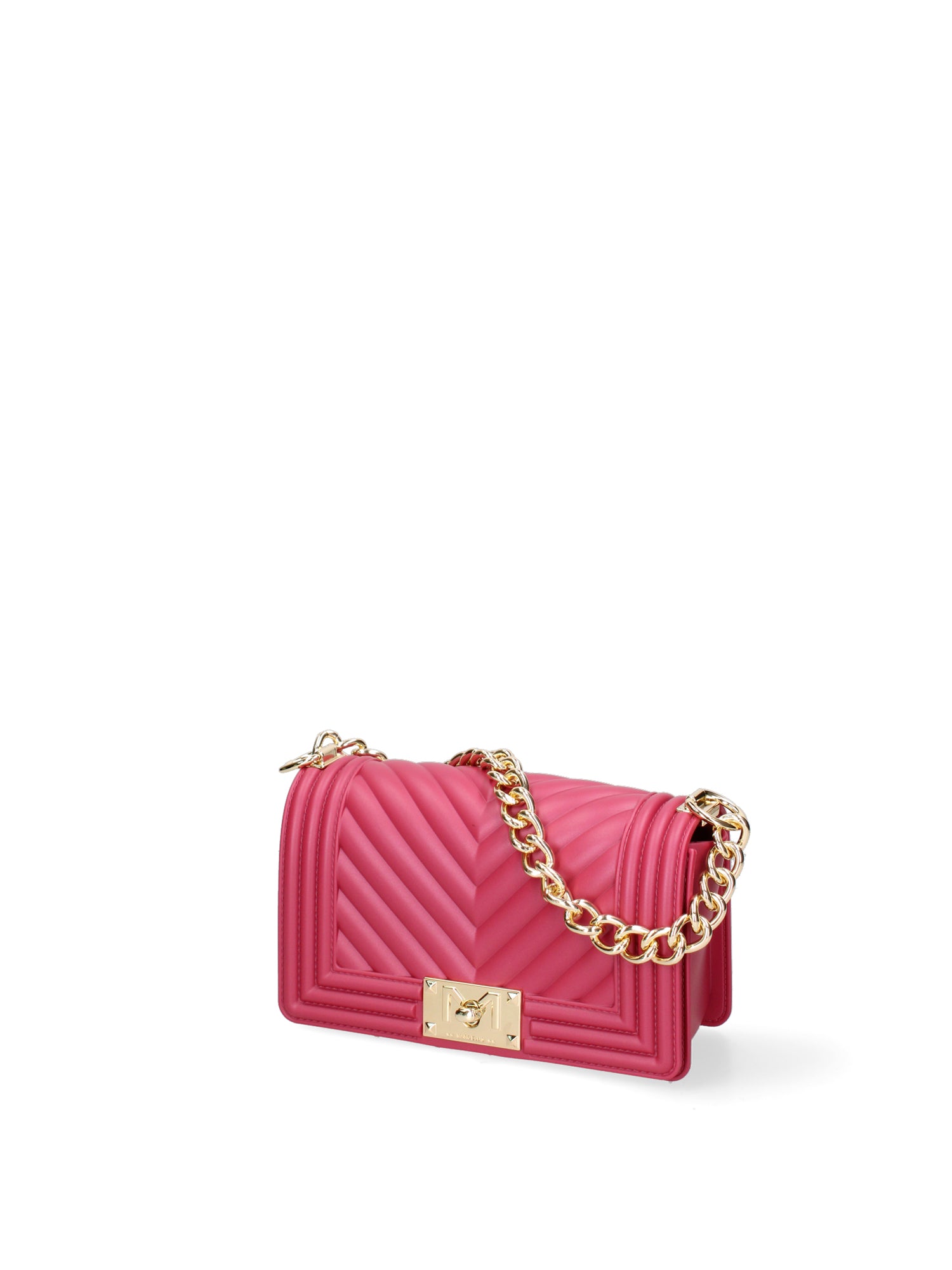 Borsa a mano da donna 100% Pvc FLAT-S 24-CHERRY - GOLD Marc Ellis