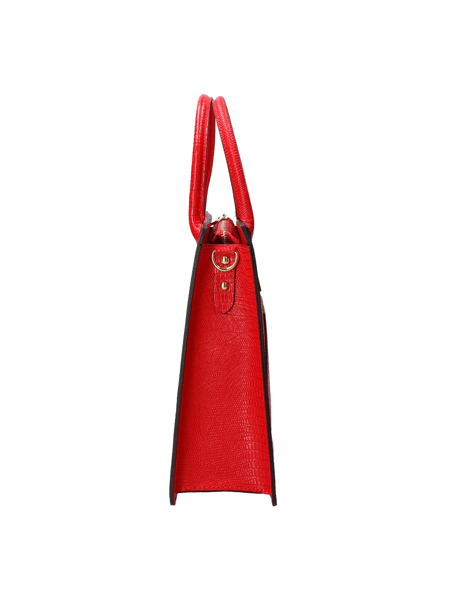 Giulia Borsa a mano da donna Vera pelle effetto cocco 468W-LU58 ROSSO Viola Castellani