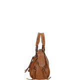 Erisia Borsa a spalla da donna Vera pelle 06091-041 MARRONE Gave Lux