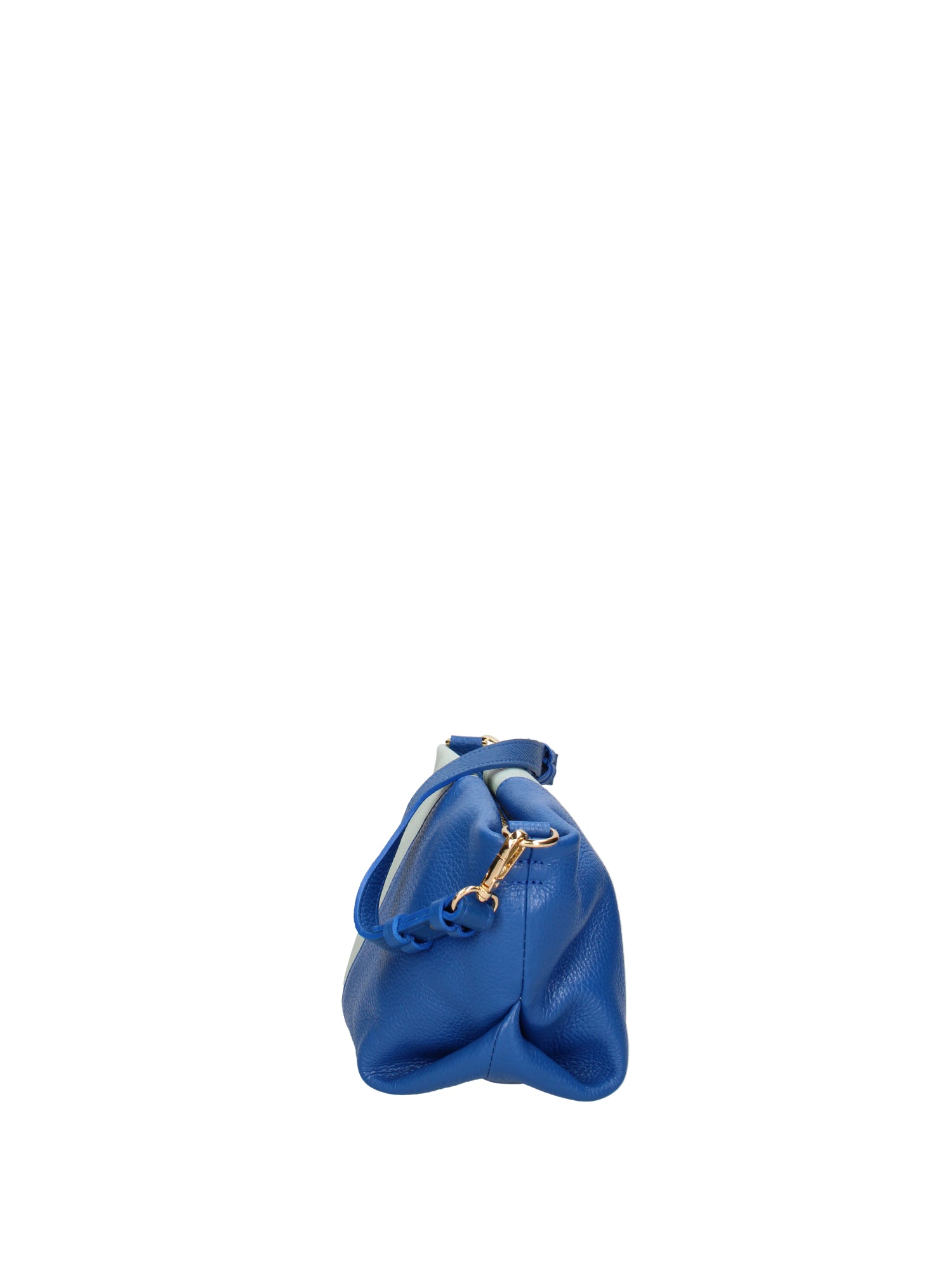 Borsa a spalla da donna Vera pelle 07165-D22 BLUETTE+D102 CIELO Roberta Rossi
