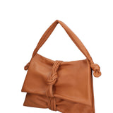 Borsa a spalla da donna Vera pelle 07171-S44 CUOIO Viola Castellani