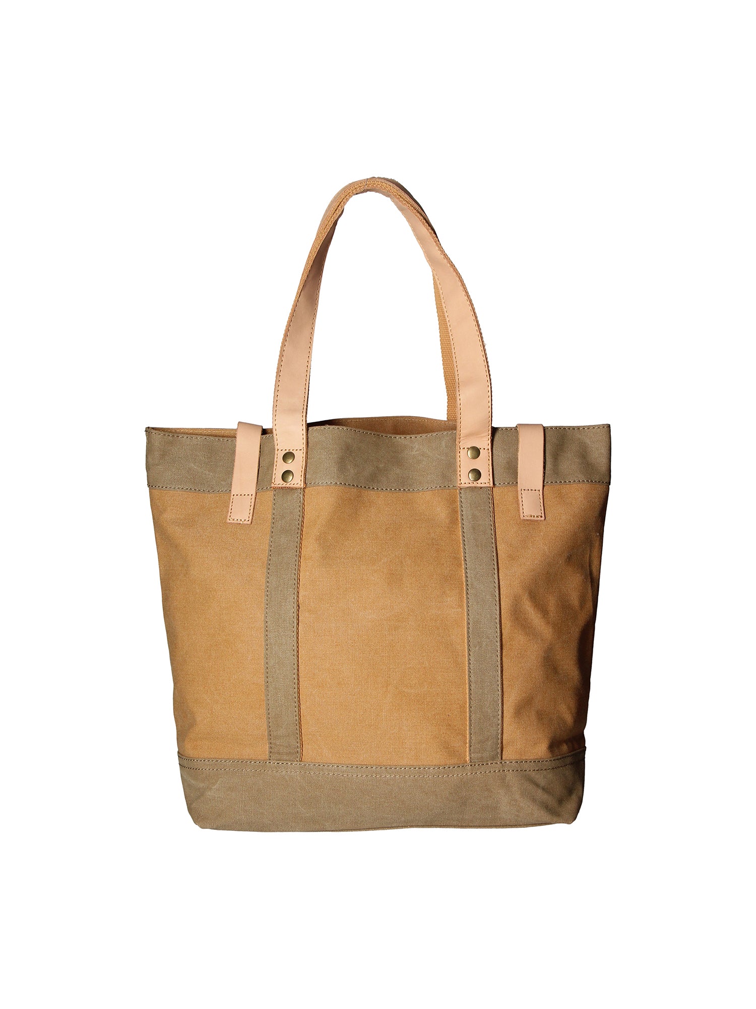 Maura Borsa a mano unisex Canvas e pelle ZG3012-CUOIO COGNAC Gave Lux