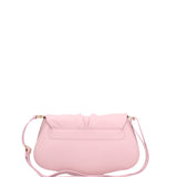 Borsa a spalla da donna Vera pelle 07152-D56 PINK Viola Castellani