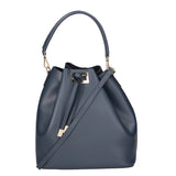Erina Borsa a mano da donna Vera pelle 8073-P217 BLU NOTTE Gave Lux