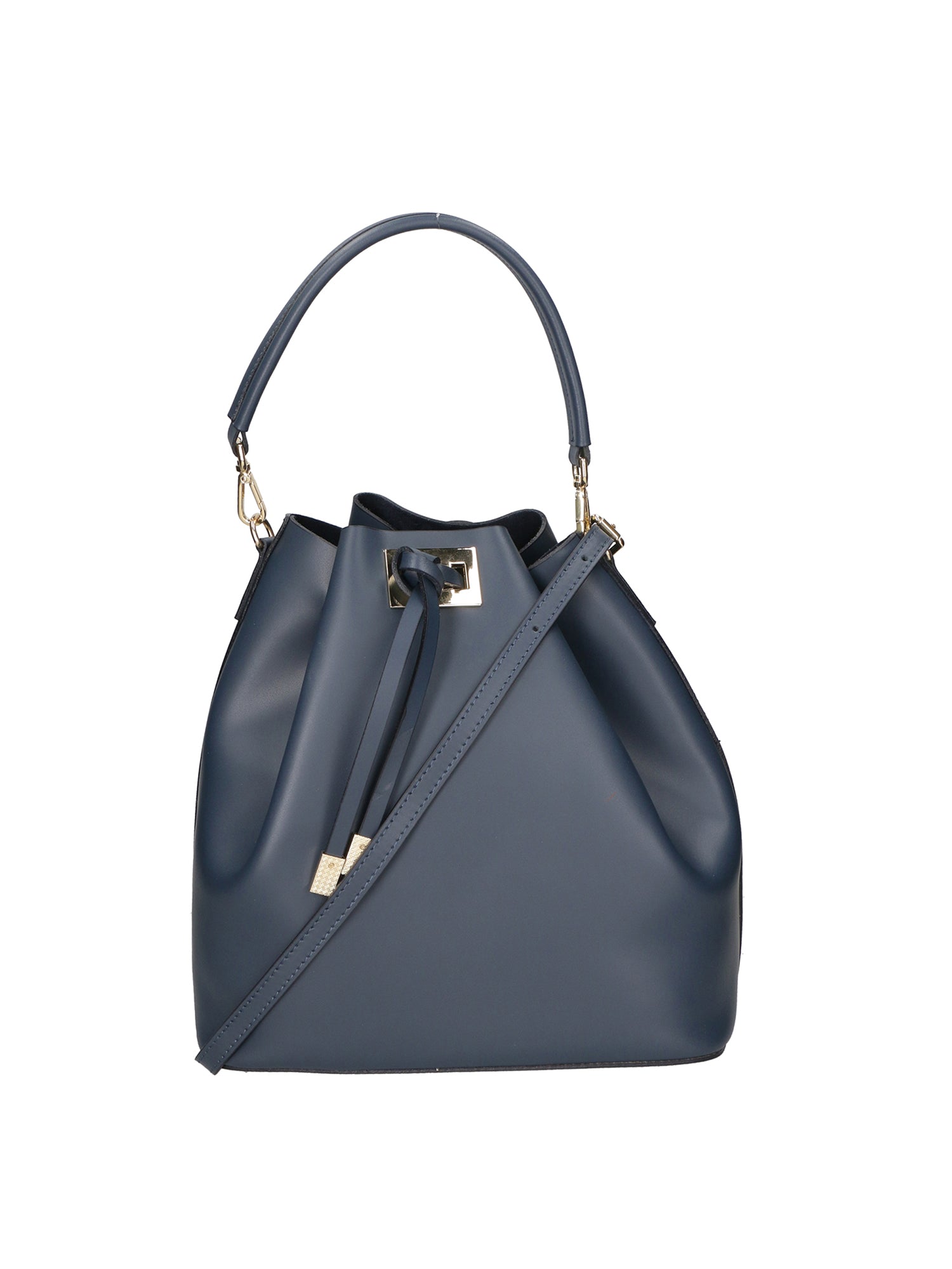 Erina Borsa a mano da donna Vera pelle 8073-P217 BLU NOTTE Gave Lux